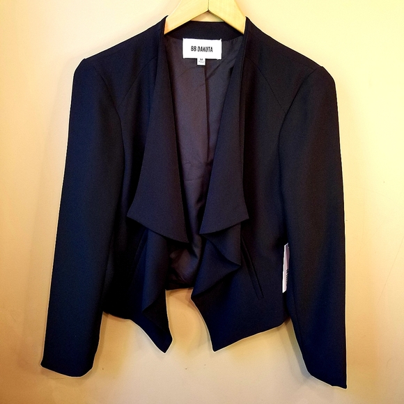 BB Dakota Jackets & Blazers - NWT BB DAKOTA Asymmetrical Waterfall Blazer